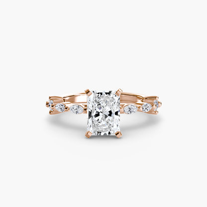 Solitaire with Eternity Pavé