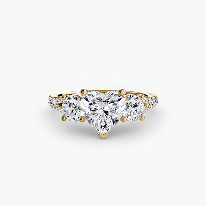 Three-Stone with Pavé Band 3