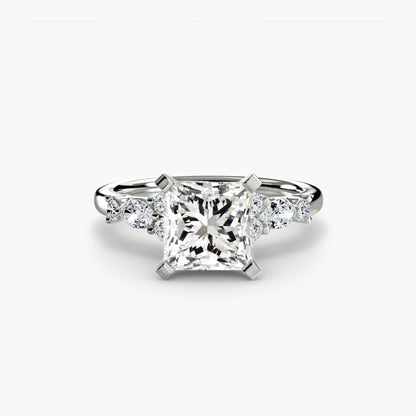 The Floral Accent Solitaire
