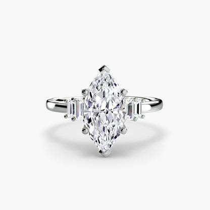 Baguette Accent Solitaire
