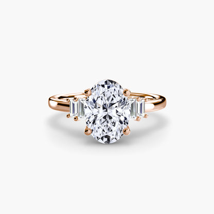 Baguette Accent Solitaire