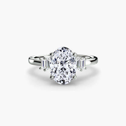 Baguette Accent Solitaire