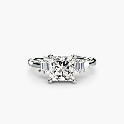 Baguette Accent Solitaire