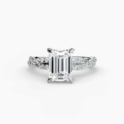 The Twisted Pavé Solitaire