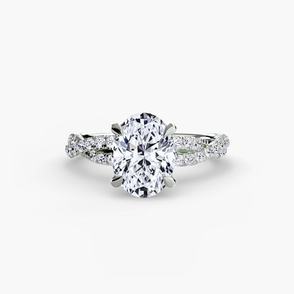 The Twisted Pavé Solitaire