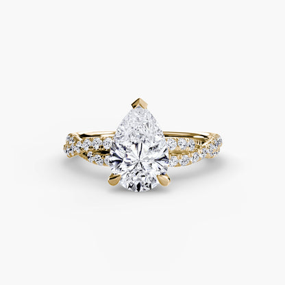 The Twisted Pavé Solitaire
